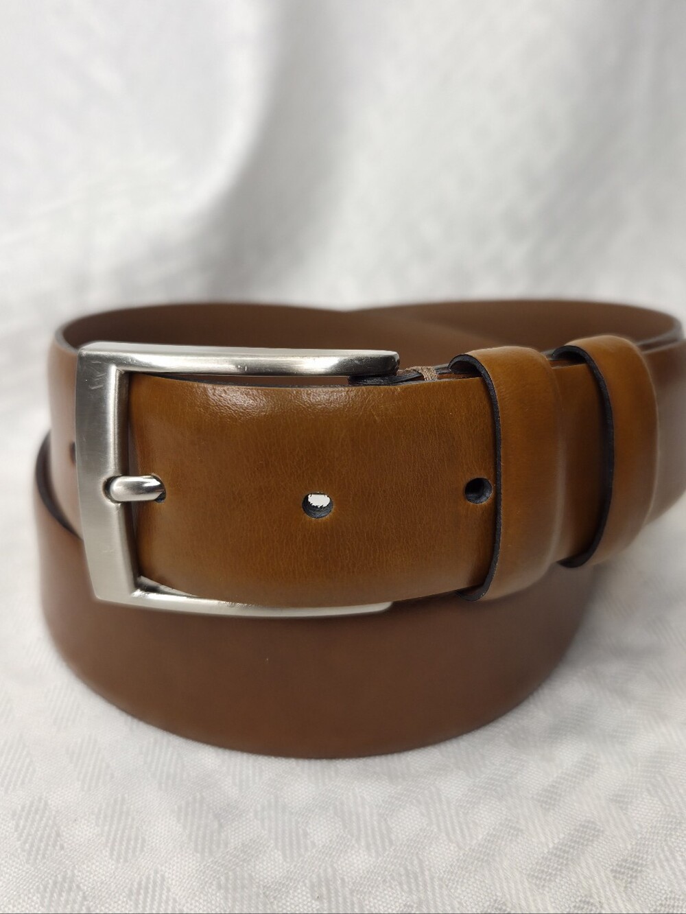 Joseph Abboud Men's Brown Genuine Leather Belt Handcrafted In Italy Sz 32 / 80